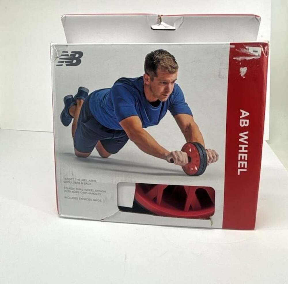 New Balance Ab Wheel Exercise Equipment Red Black